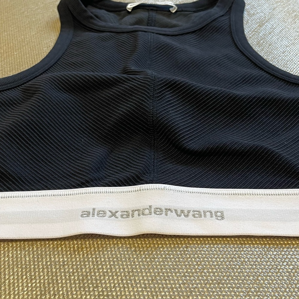 Alexander Wang Black and White Crop Top - Picture 5 of 5